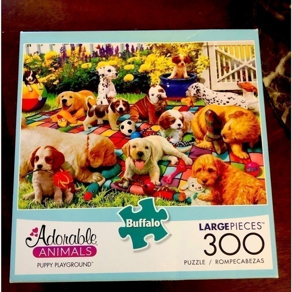 BUFFALO 300 piece PUPPY PLAYGROUND‎ puzzle in complete Excellent condition - Picture 4 of 4